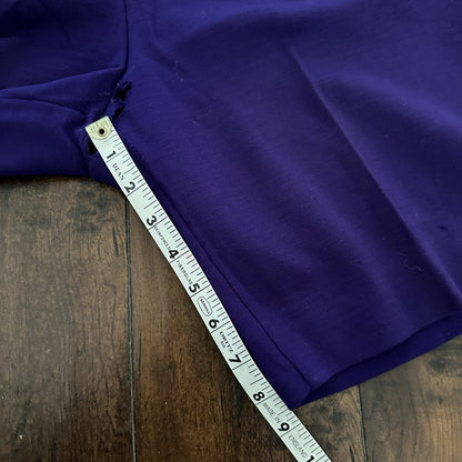 Vintage USA Rockabilly Womens Shorts Disco Skirt 70s 80s Purple Funky Basic