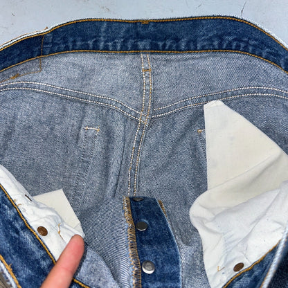 Levis 501 Vintage 90s USA XX Straight Leg Jeans Blue Med Wash 38x30 Act 36x27