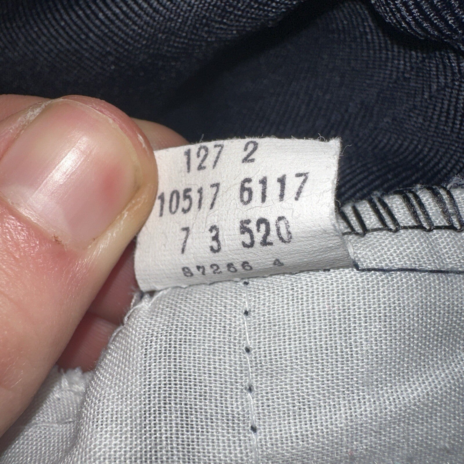 Levis 70s USA 517 36x32 Bootcut Pants Navy Blue Polyester Slacks Vintage 34x27