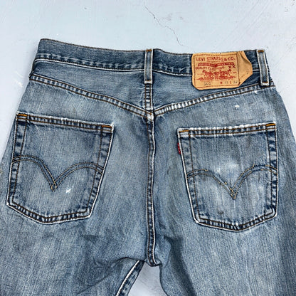 Levis 501 Vintage Y2K Mexico Straight Leg Jeans 31x32 90s Med Wash Act 30x30