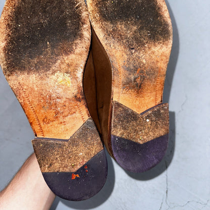 Men’s ROBERT GRAHAM Brown Suede Leather Fashion Loafers Sz 8.5 D