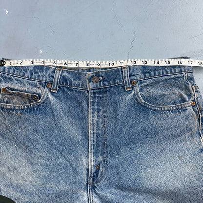 Levis 517 Vintage 80s USA Red Tab Bootcut Flare Blue Denim Jeans Act 34x30