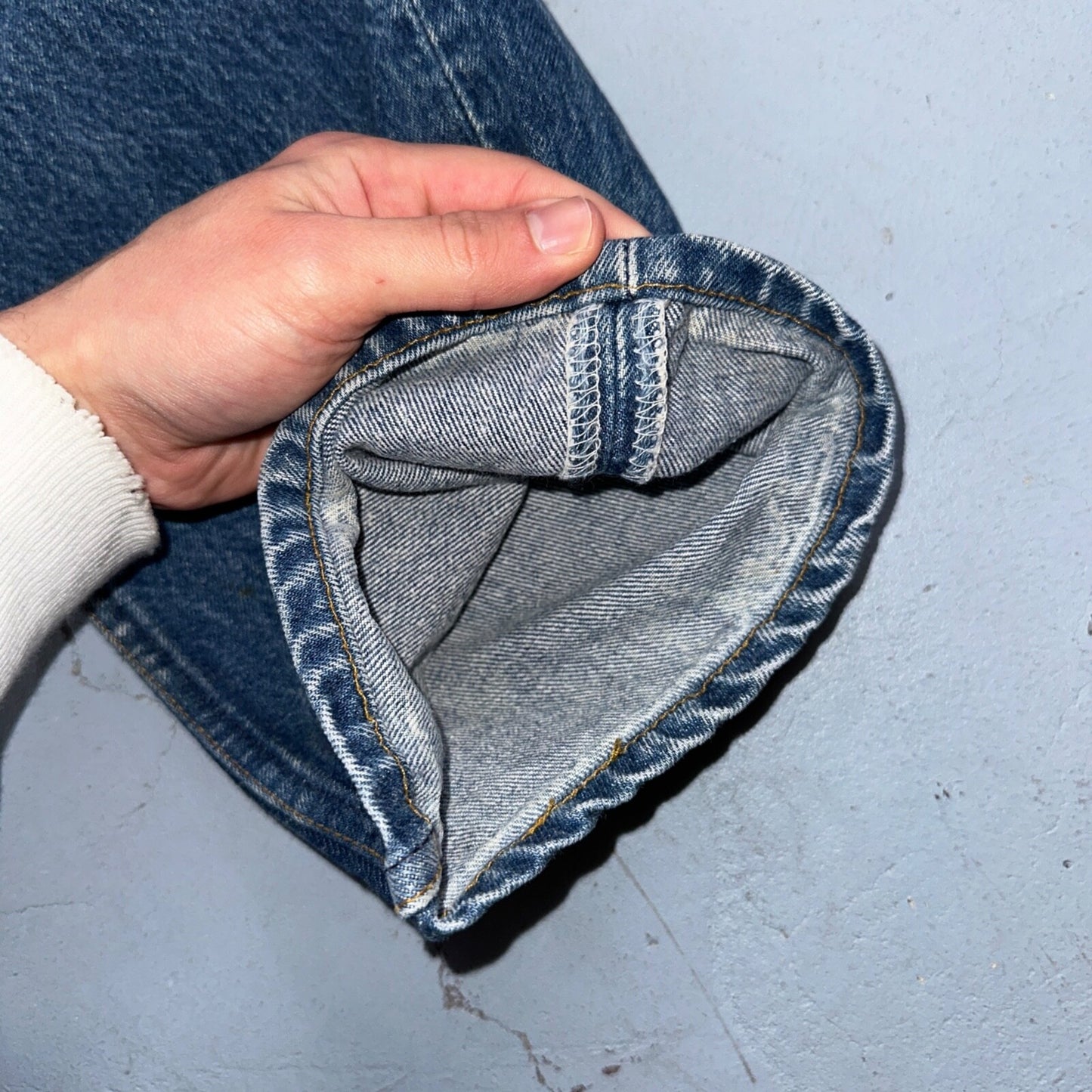 Levis 501 Vintage 90s USA XX Straight Leg Jeans Blue Med Wash 40x30 Act 36x27