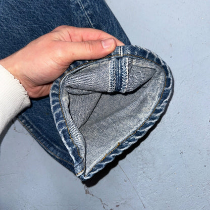 Levis 501 Vintage 90s USA XX Straight Leg Jeans Blue Med Wash 40x30 Act 36x27