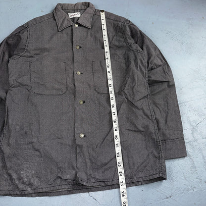 Vintage 40s Amberley Shirt Classic Rockabilly Artist Long Sleeve Modernist 14 S