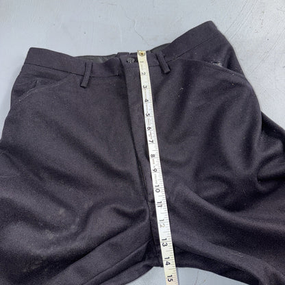 VTG 40s WWII US Naval Clothing Factory Wool Sailor Pants Navy 30L Bell Bottoms