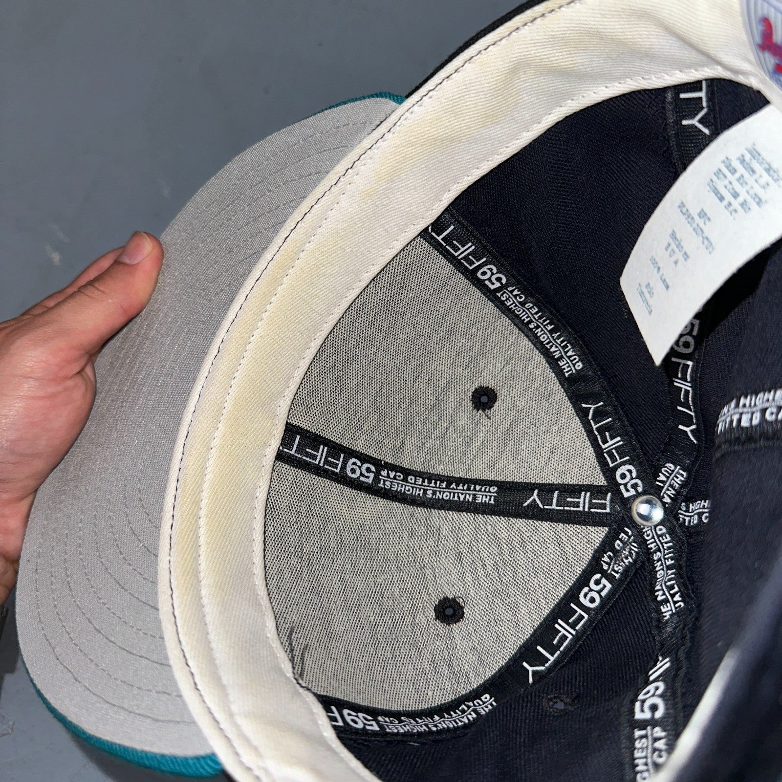 Vintage Seattle Mariners New Era 59Fifty Pro Model Fitted 7 3/8 Hat Wool MLB