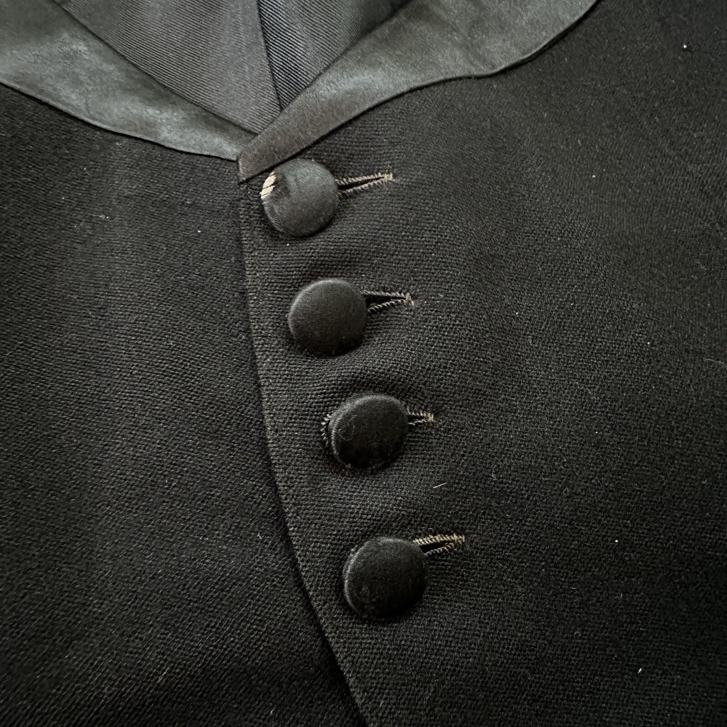 VTG 1920s Mens 3 PC Suit Tuxedo Coat Jacket Pants Wool Thorsen Gray 20s 30s