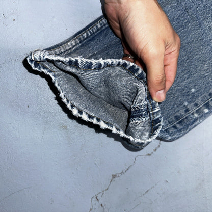 Levis 501 Vintage 90s USA XX Straight Leg Jeans 35x33 Light Wash Act 32x29