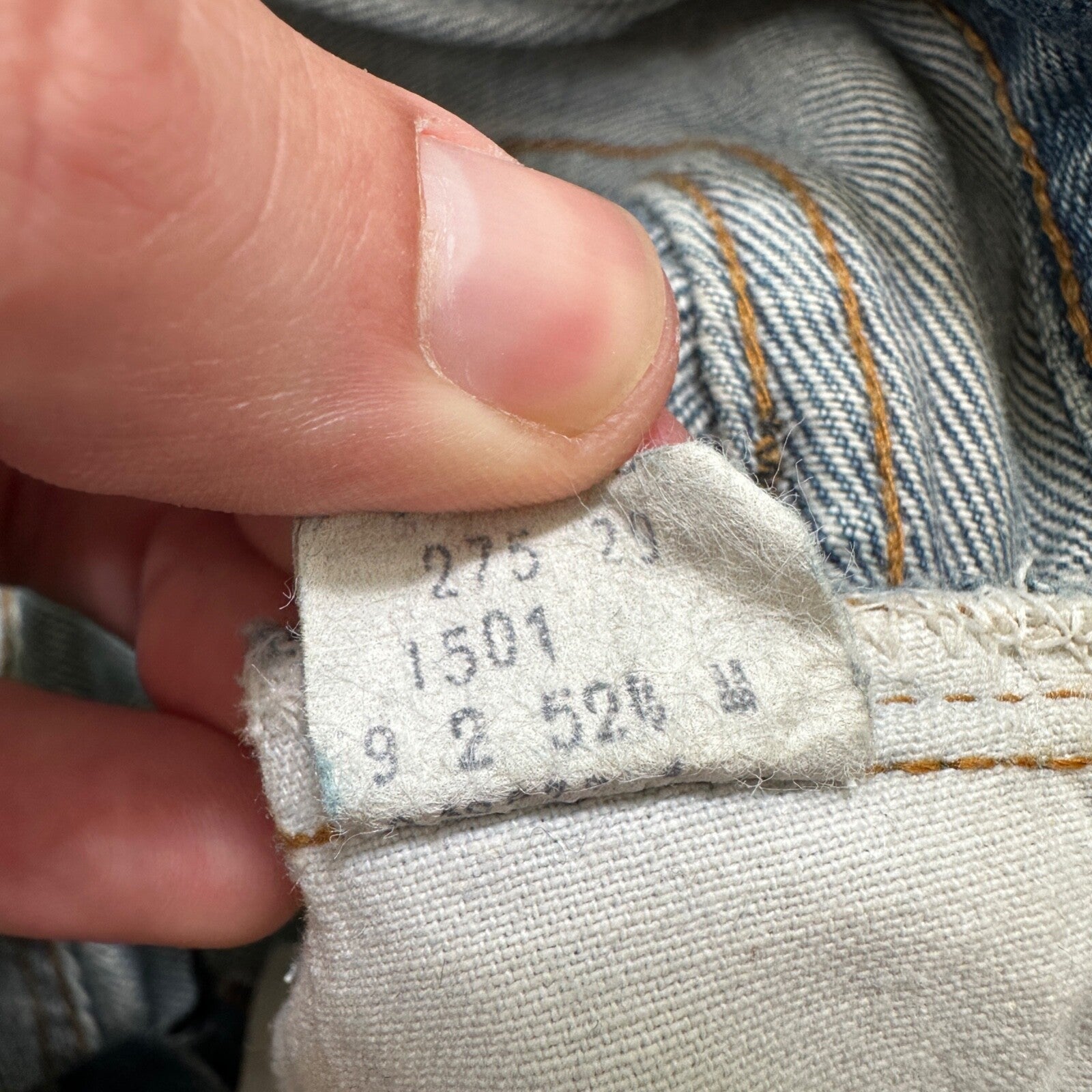 Levis Vintage 80s Redline Selvedge USA 501 XX Jeans 66 70s Light 33x38 Act 30x33