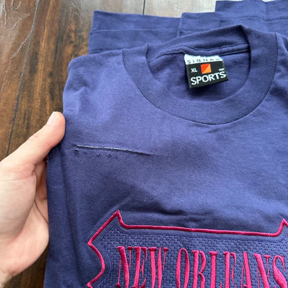New Orleans Purple Vintage T Shirt 90s Single Stitch Travel USA Cool Basic