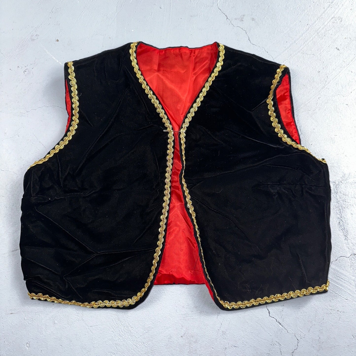 VTG 60s Caveman Vest Womens Grandma Core Hand Drawn Rockabilly Oregon Costume