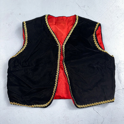 VTG 60s Caveman Vest Womens Grandma Core Hand Drawn Rockabilly Oregon Costume