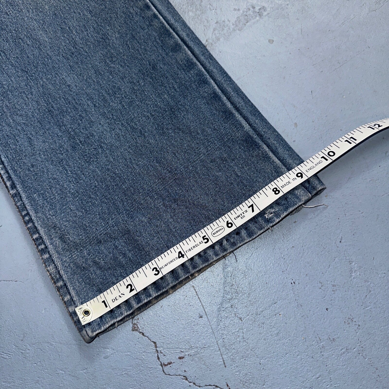 Levis 517 Vintage 80s USA Orange Tab Bootcut Flare Blue Worn Jeans Act 34x26