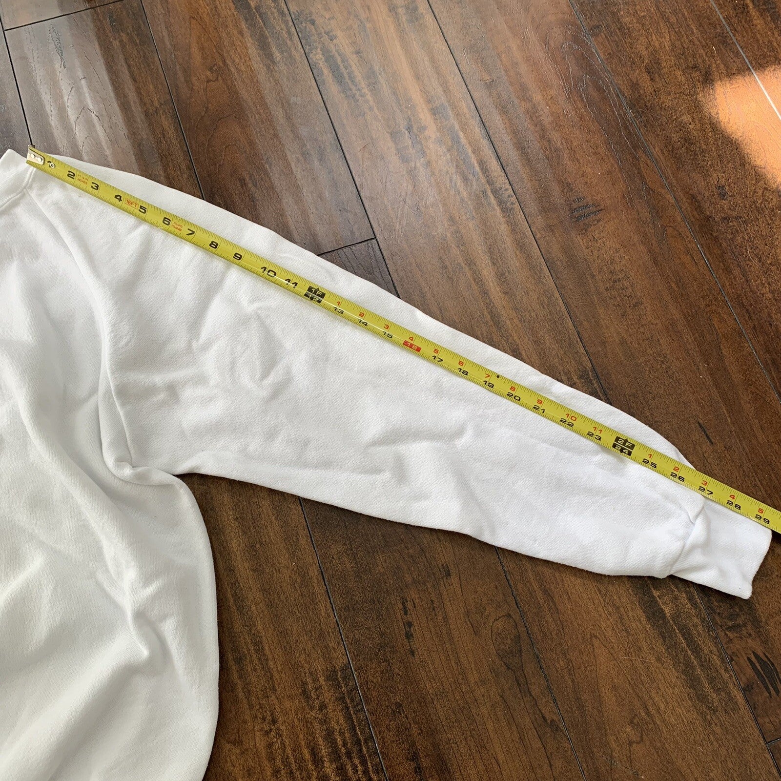 Oneita BLANK Vintage White Sweatshirt 90s Essential Lot Rap T Shirt Rare Jumper