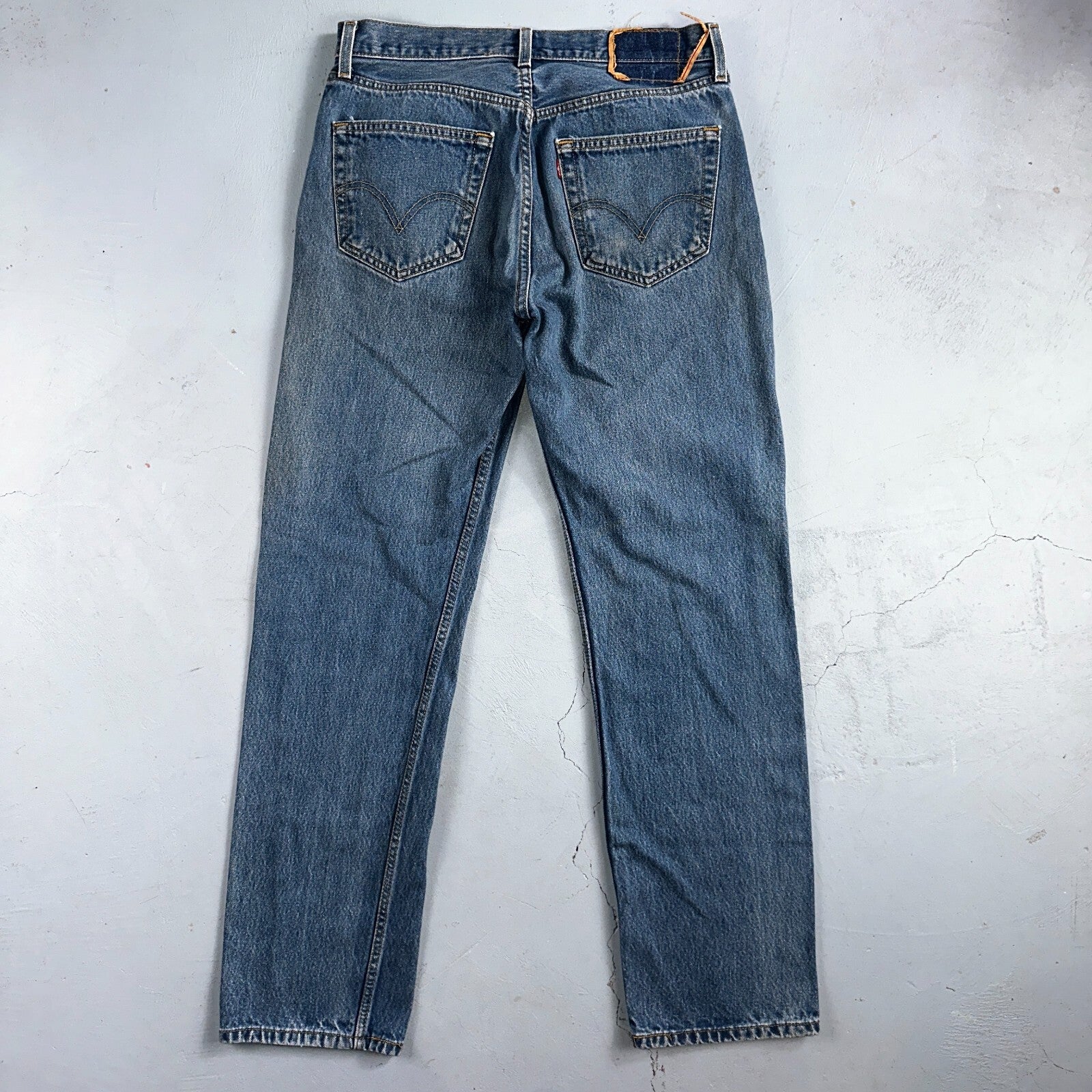 Levis 501 Vintage Y2K XX Straight Leg Jeans 90s Blue Med Wash 34x36 Act 31x31