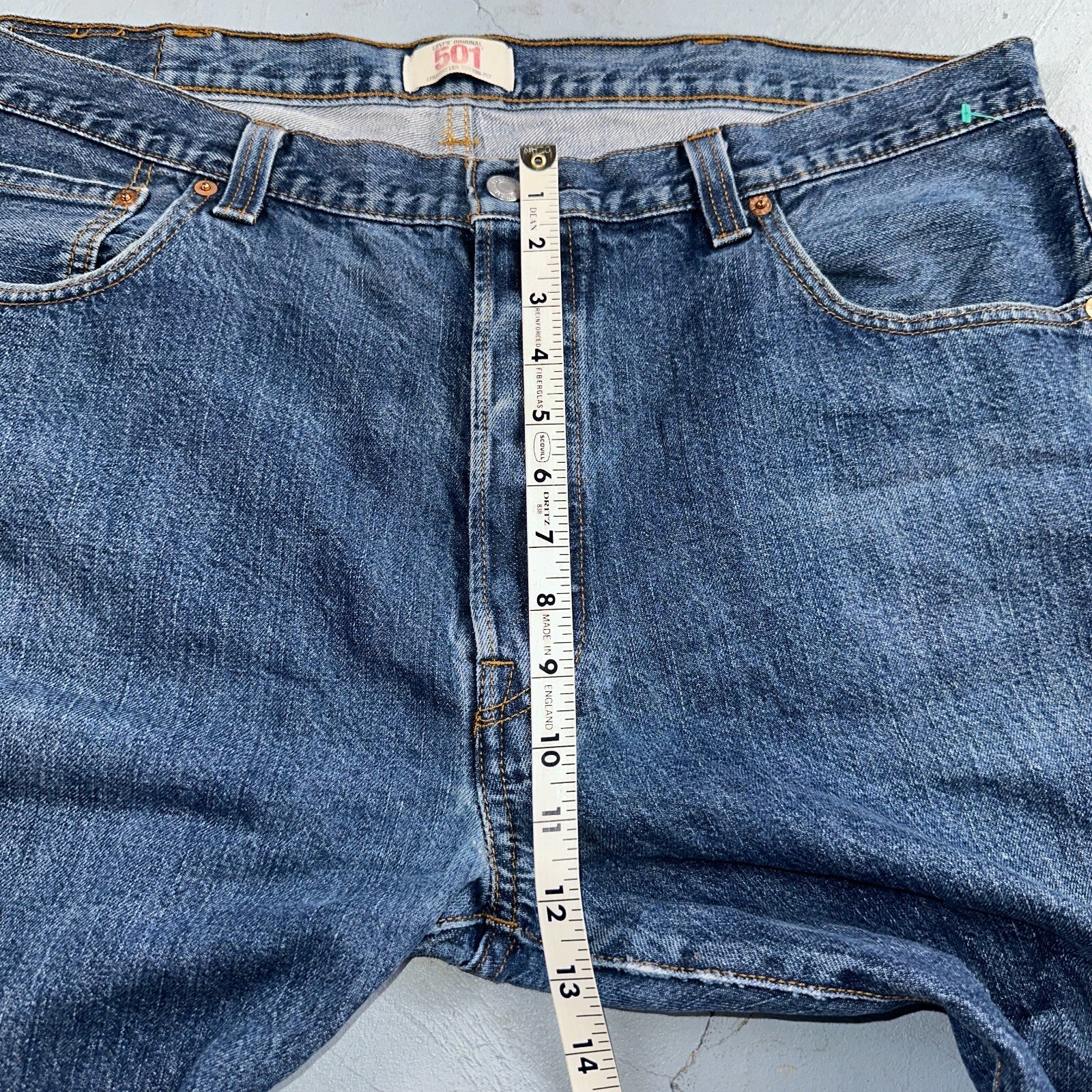Levis 501 Vintage Y2K XX Straight Leg Jeans Blue Med Wash 40x32 Act 40x31