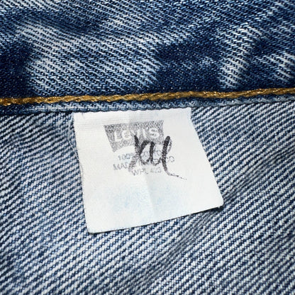 Levis 501 Vintage 90s Mexico Straight Leg Jeans Blue Light Wash 38x30 Act 37x31