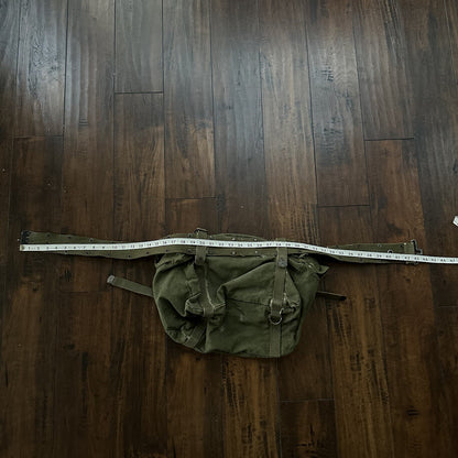 U.S. MILITARY Web Belt Bag Duffle Waist Fanny Pack 1940s 40s WWII Hiking Tools