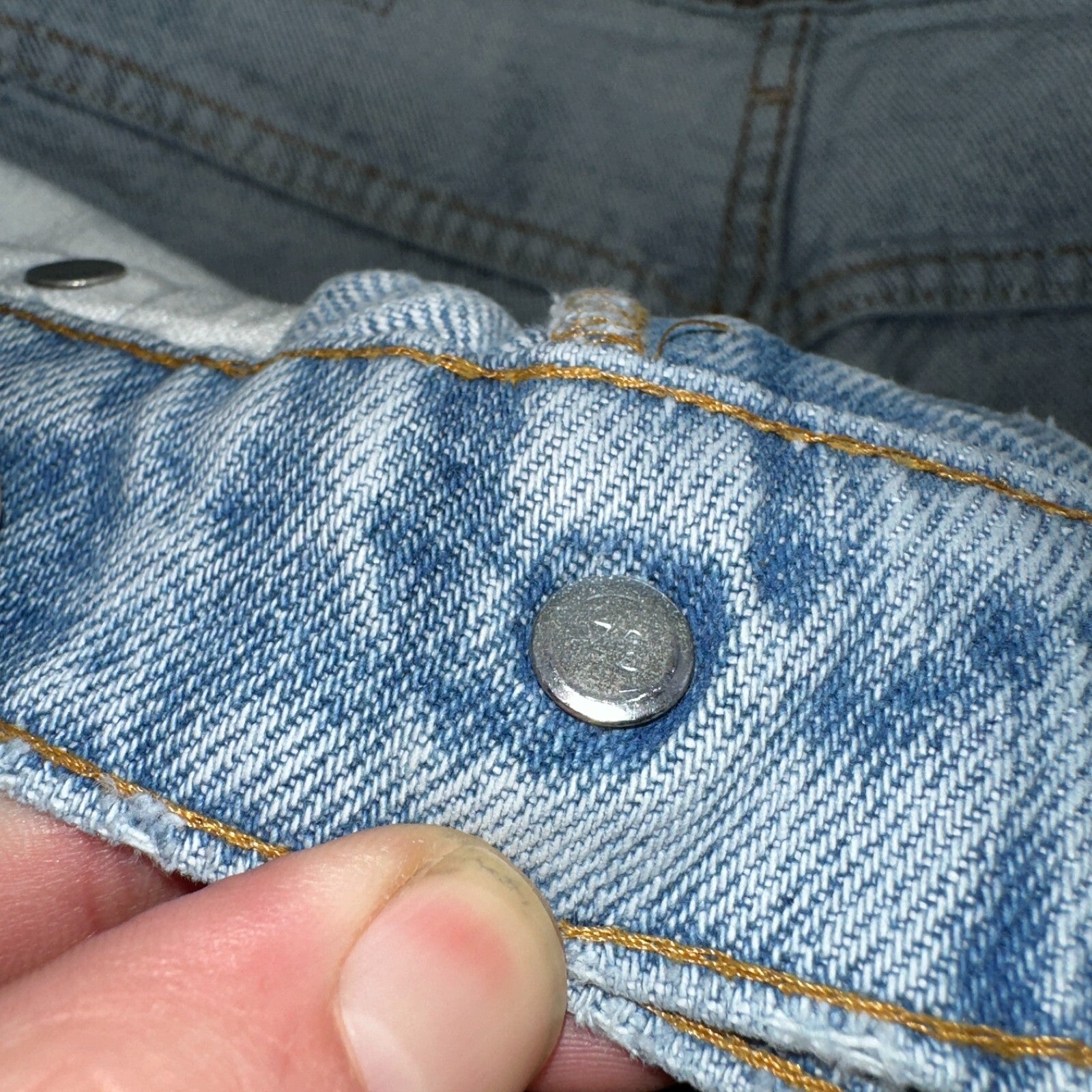 Levis 517 Vintage 80s USA Orange Tab Bootcut Flare Blue Jeans Talon Act 29x28