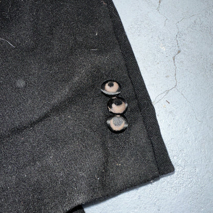 VTG 1930s Mens 1 PC Suit Tuxedo Coat Jacket Black 20s Antique Skinners Satin