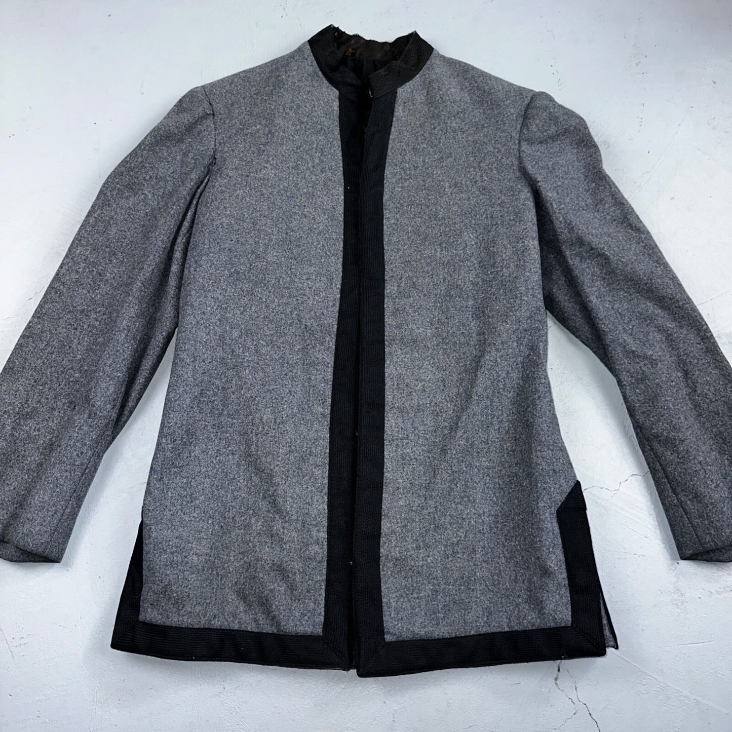 Antique 1900s Union USMA US Military Academy Cadet Uniform Gray Wool Jacket