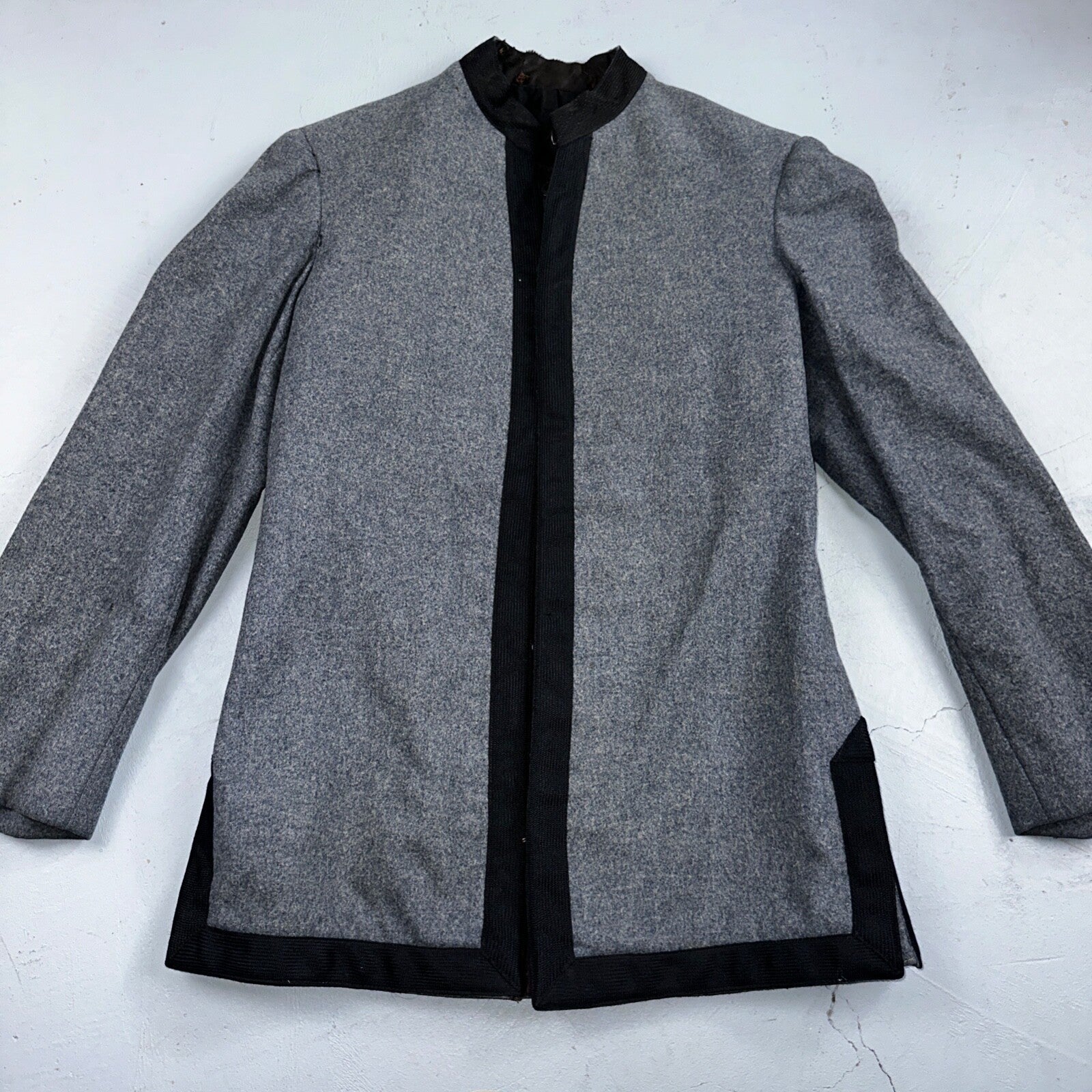 Antique 1900s Union USMA US Military Academy Cadet Uniform Gray Wool Jacket