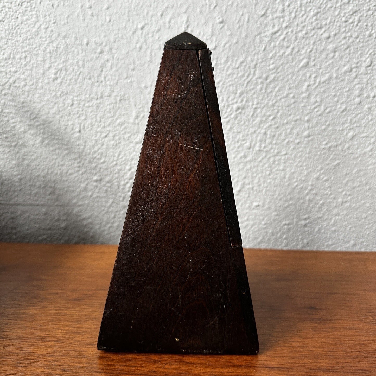 Hollande Angleterre Improved Maelzel Metronome Windup Wood Vtg Antique Paris