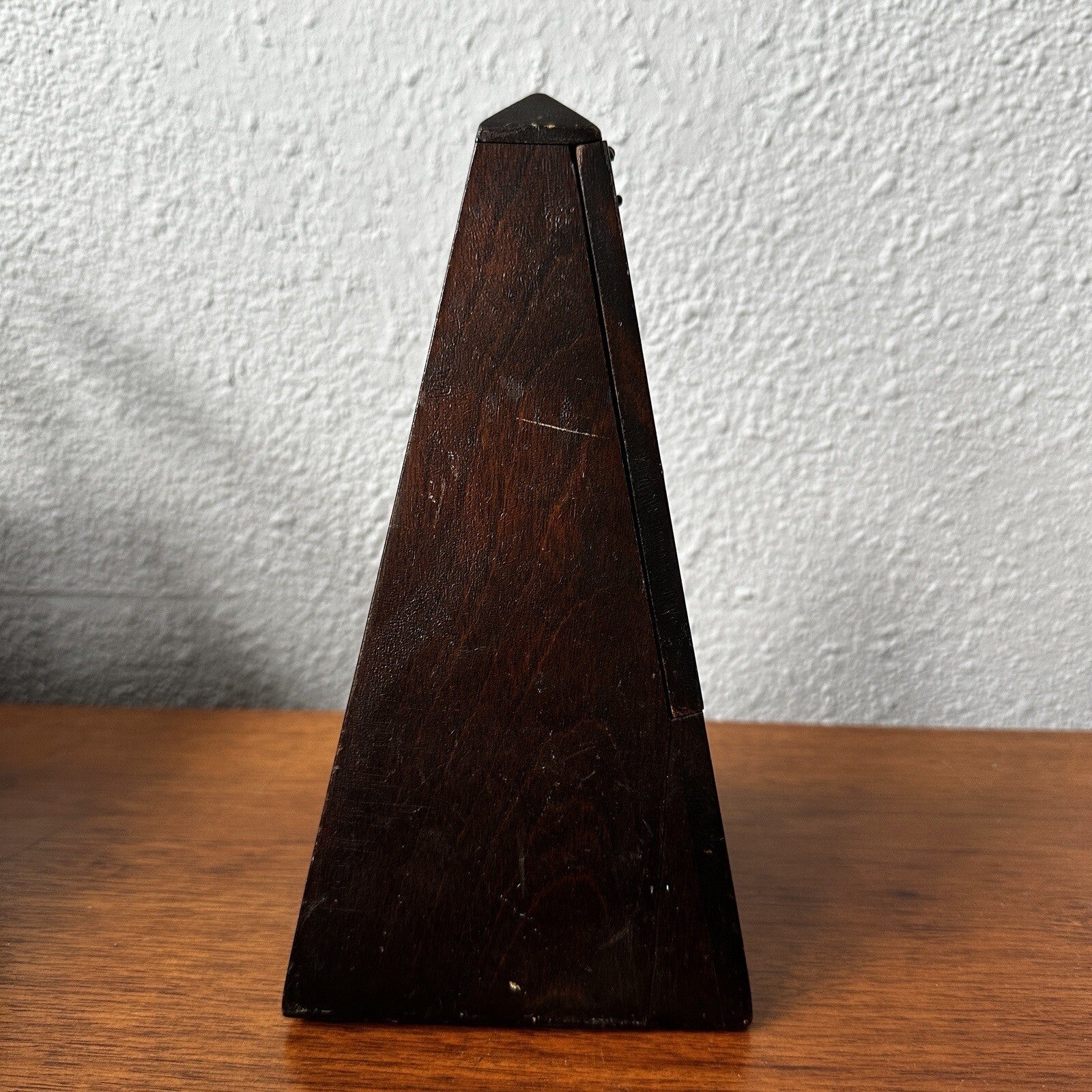 Hollande Angleterre Improved Maelzel Metronome Windup Wood Vtg Antique Paris