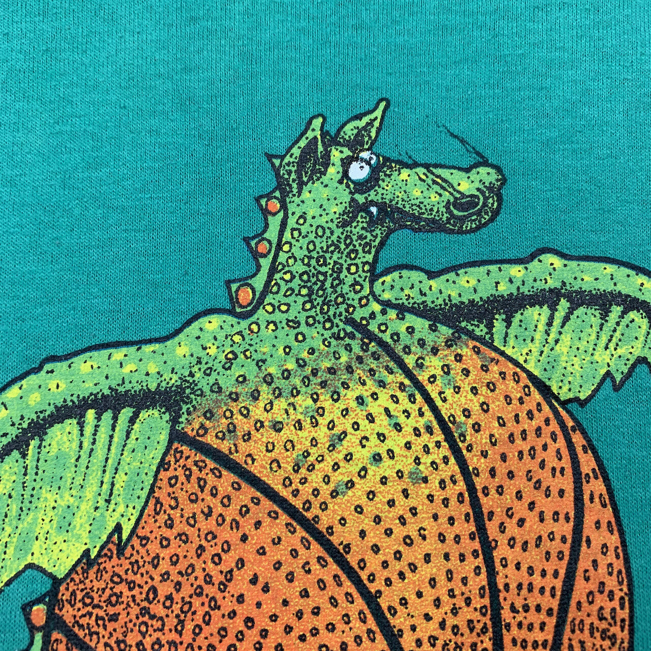 Nike Vintage T Shirt Mens Hoop Monster Cartoon Rare 80s Jordan Green Rap Sports