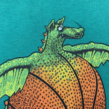 Nike Vintage T Shirt Mens Hoop Monster Cartoon Rare 80s Jordan Green Rap Sports