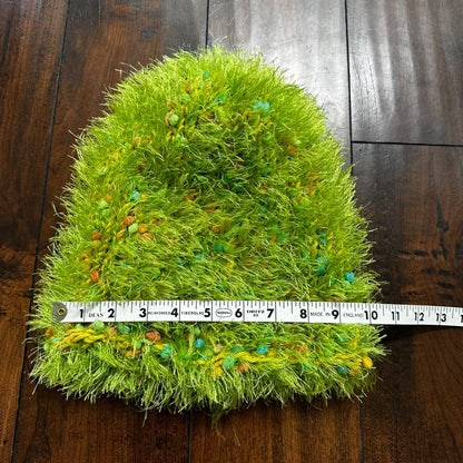 Vintage Beanie Winter Hat Knit 1970s Winter Christmas Grinch Soft Tree WILD