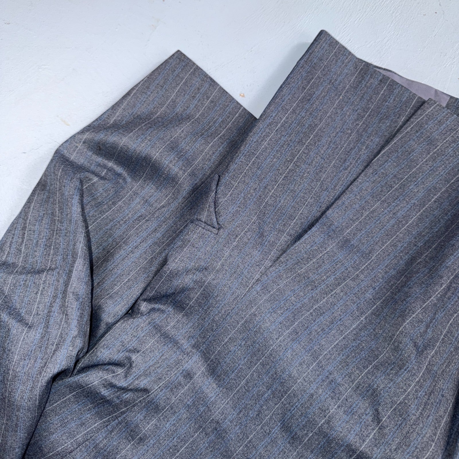 YSL Yves Saint Laurent Vintage Gray Grodin Jacket 38 Blazer Coat France Suit 80s