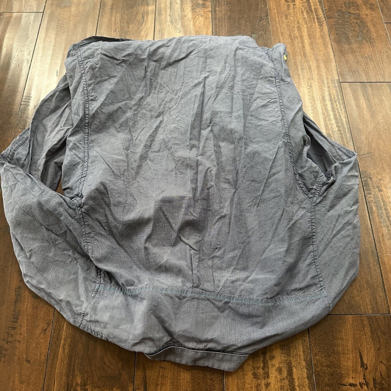 Descendant Of Thieves Shirt Mens Large Button Up Black White Stripe Casual Adult