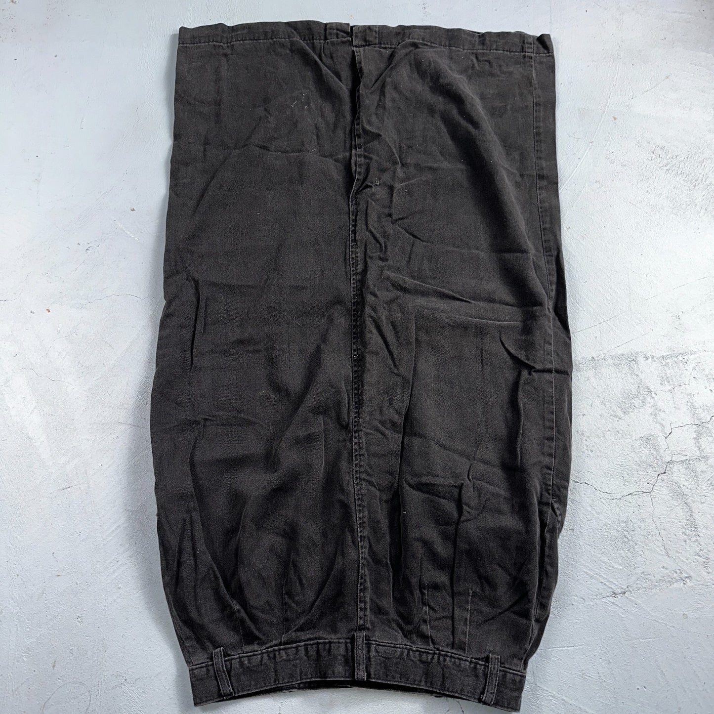 Vintage 90s J Crew Cotton Pencil Skirt 10 Black Front Office Career USA Preppy