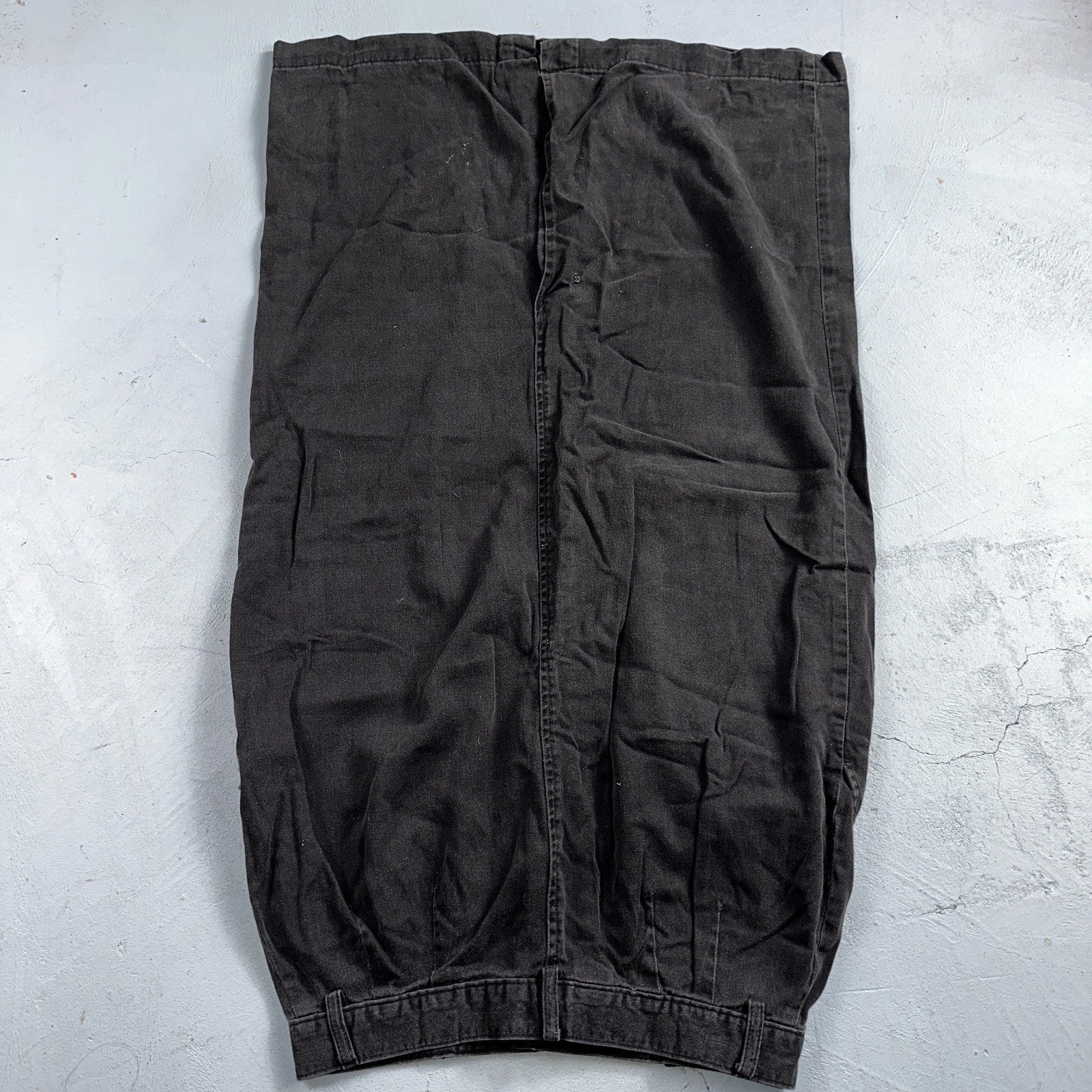 Vintage 90s J Crew Cotton Pencil Skirt 10 Black Front Office Career USA Preppy