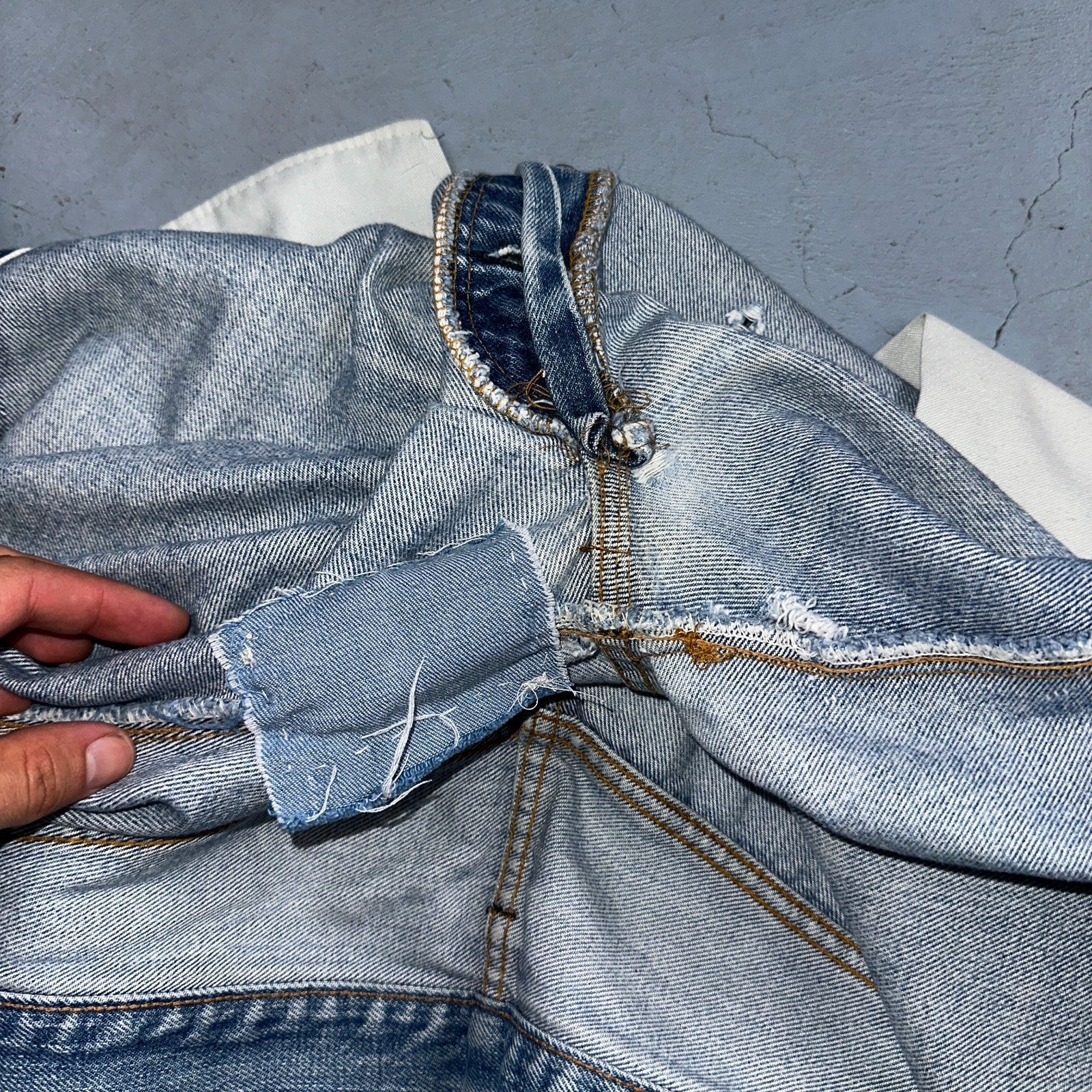 Levis 501 Vintage 80s Redline Selvedge USA XX Jeans Light Wash 36x36 Act 34x30