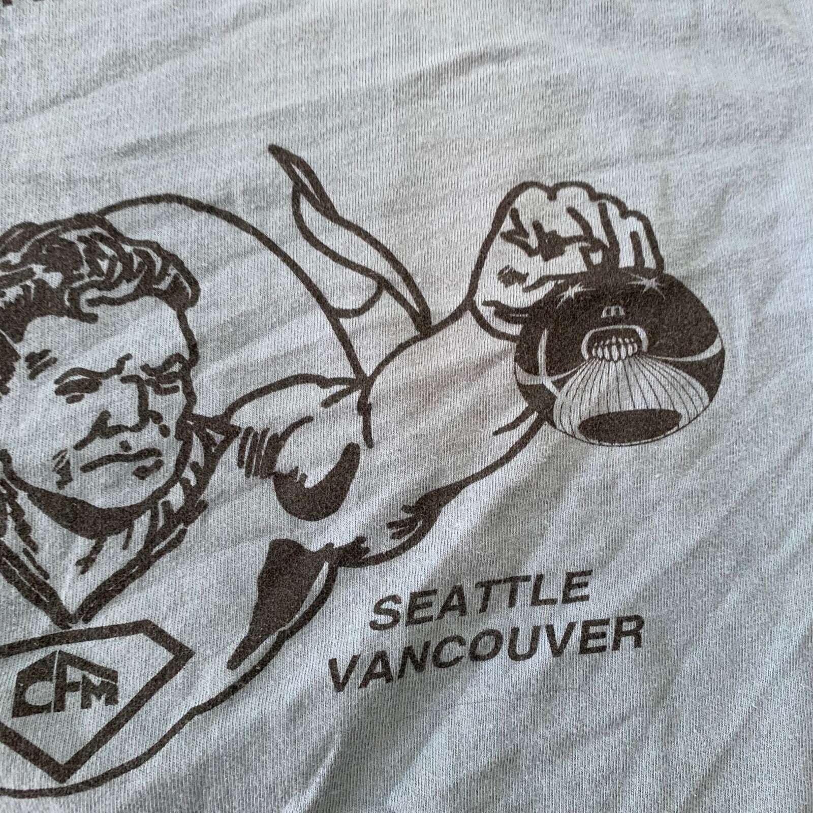 Superman CFM Portland Oregon Vintage T Shirt 80s 90s Furnishing Promo Rap Music