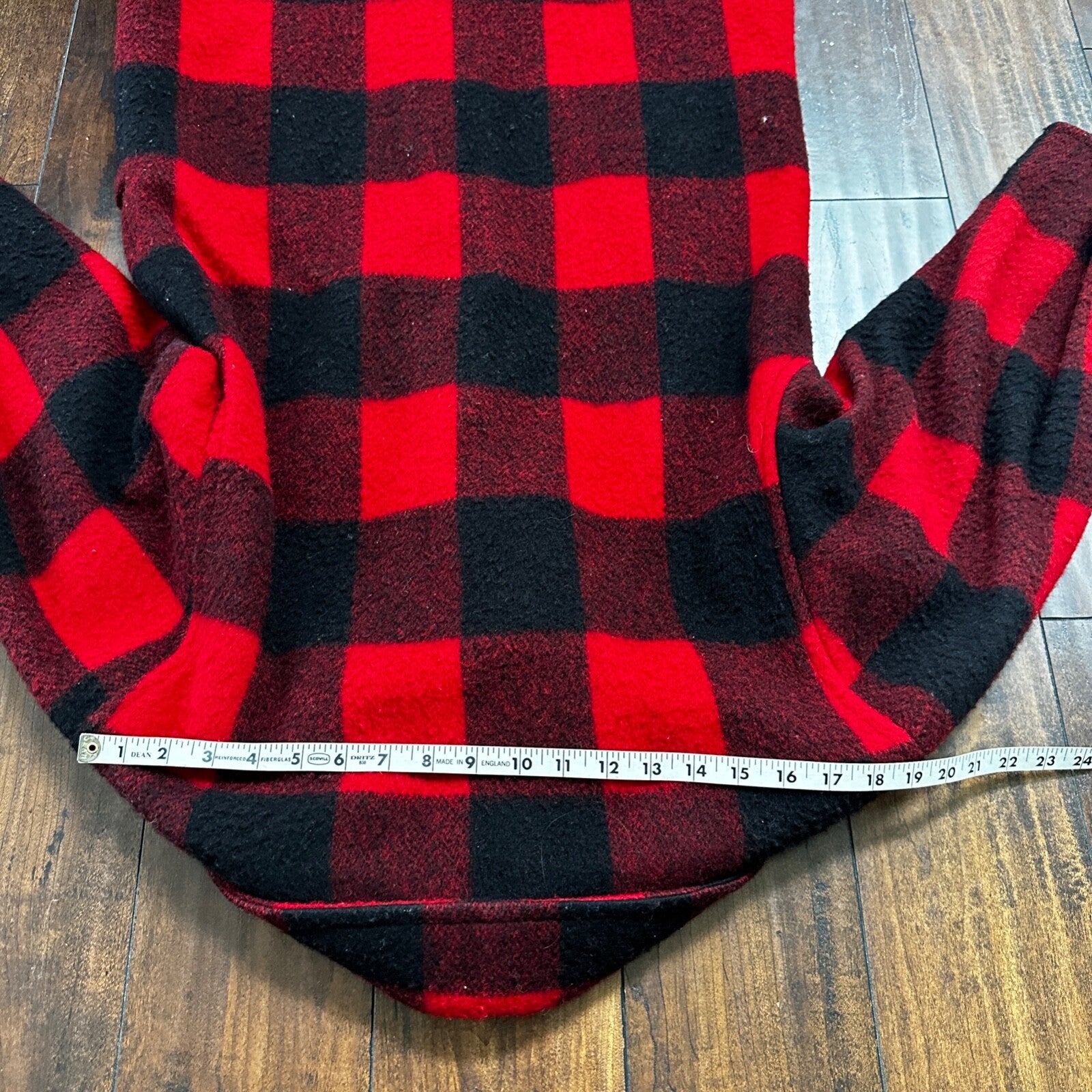 VTG Woolrich Coat Womens M Red Black Plaid Wool Blend Mackinaw Jacket 1970s 70s