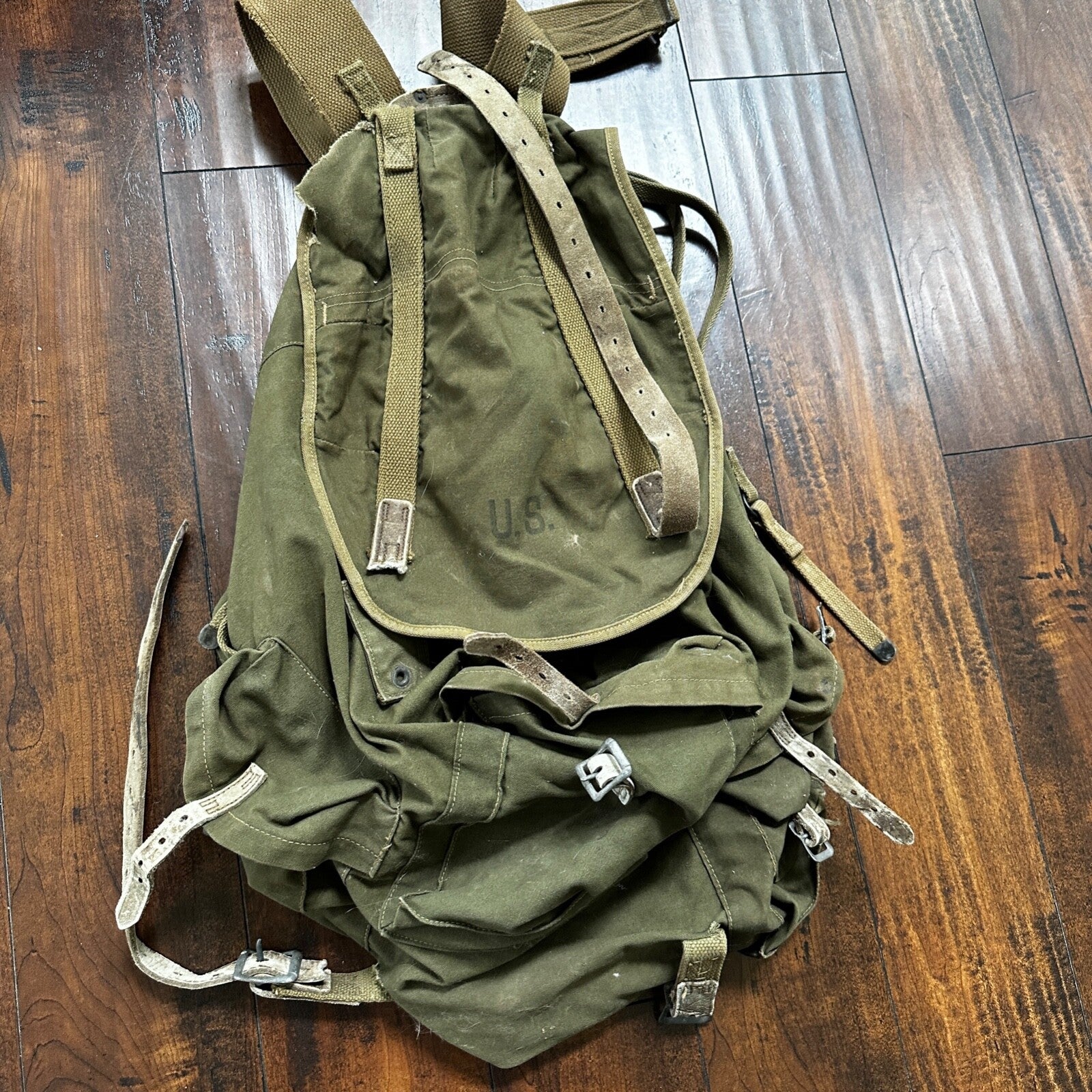 VTG WWII US Army JQD 88B Mountain Div Rucksack Backpack WW2 AVERY 1943
