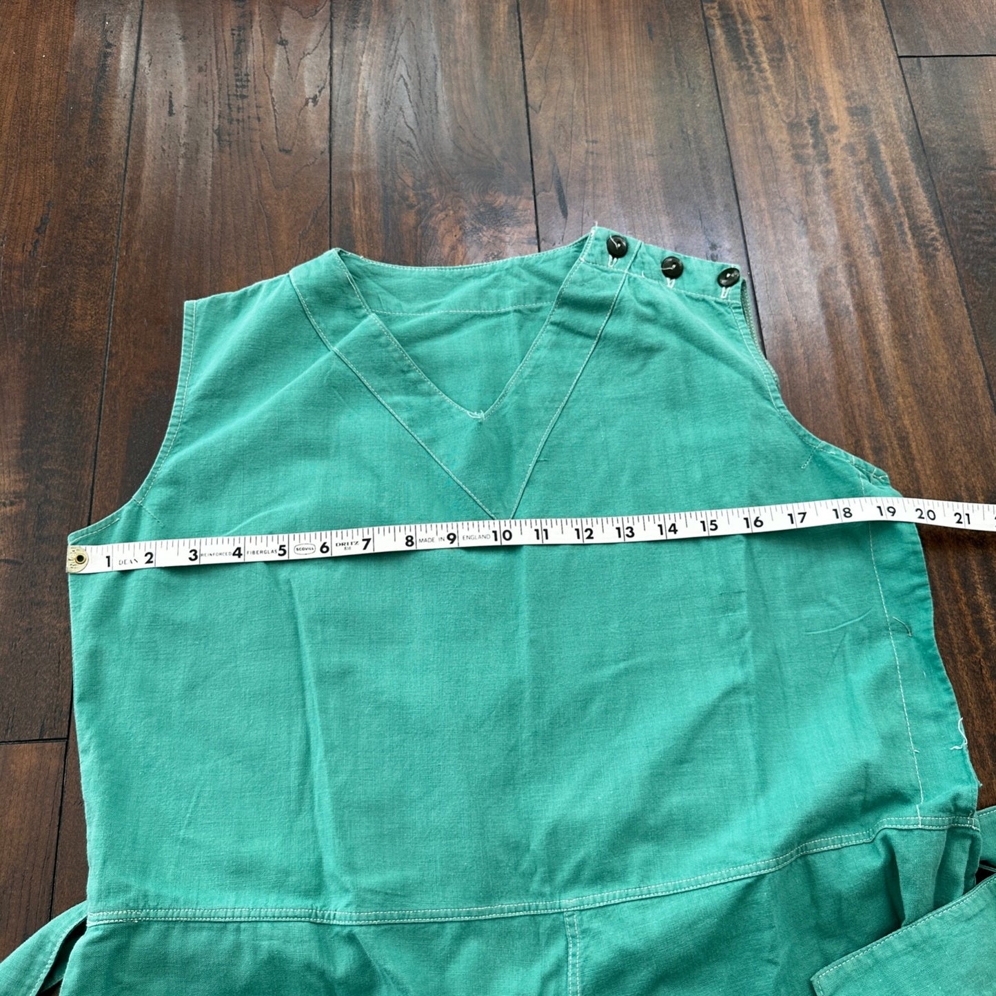 Vintage USA Rockabilly Womens Dress Skirt 60s 70s Green Cute Summer