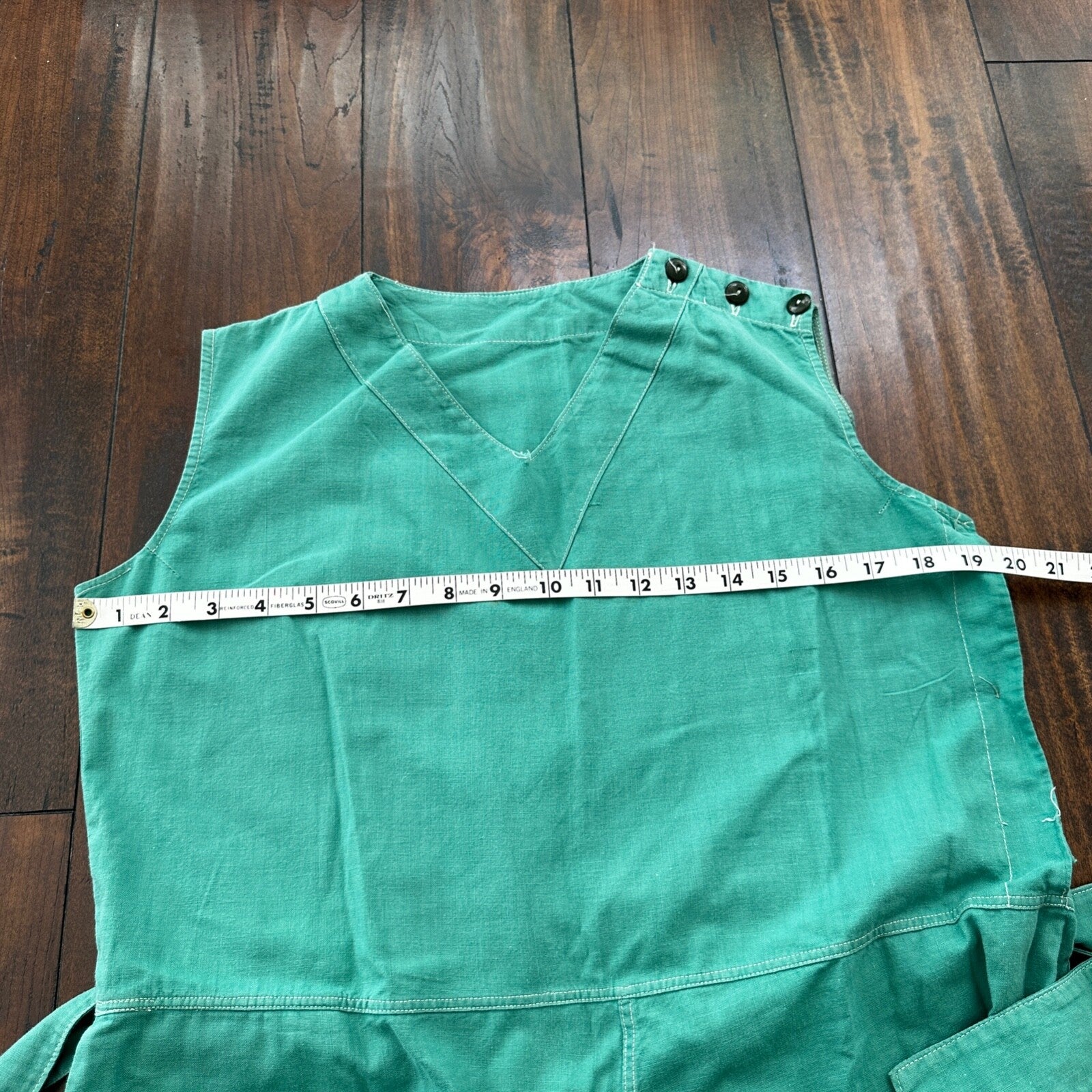 Vintage USA Rockabilly Womens Dress Skirt 60s 70s Green Cute Summer