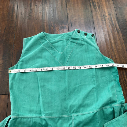 Vintage USA Rockabilly Womens Dress Skirt 60s 70s Green Cute Summer