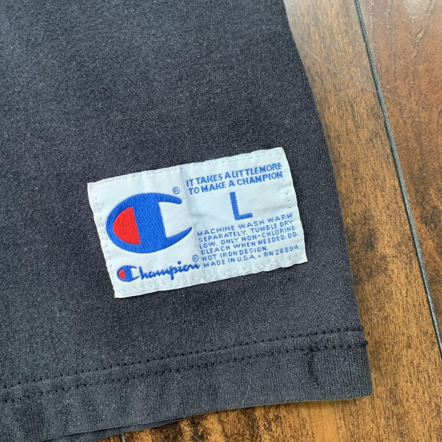 Vintage Champion Football Jersey Cotton Size Large Made in USA 80s Rare Shirt