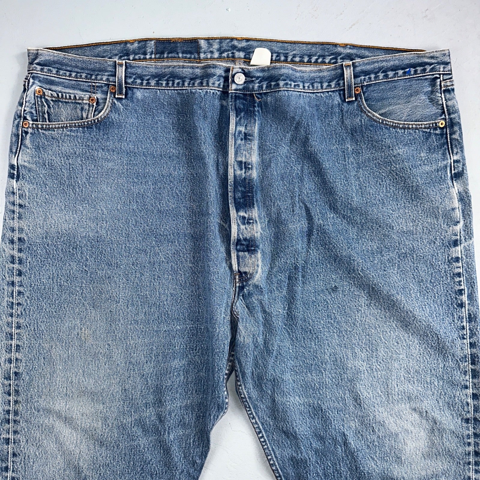 Levis 501 Vintage 90s Mex XX Straight Leg Jeans Blue Light Wash 56x32 Act 50x28