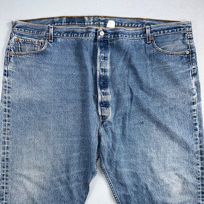 Levis 501 Vintage 90s Mex XX Straight Leg Jeans Blue Light Wash 56x32 Act 50x28
