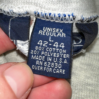 Lands End VTG Mens Large Long Sleeve Gray Turtleneck Shirt USA MADE