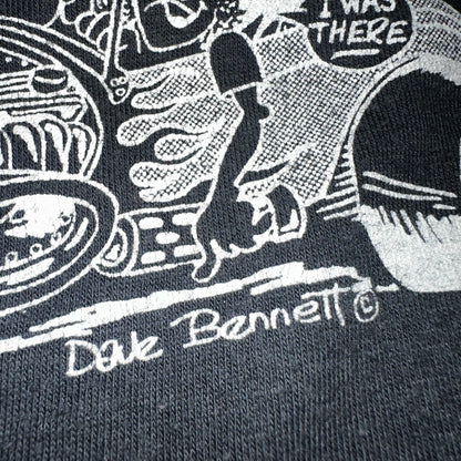 Rock N Roll Flames 80s Hanes VTG T Shirt Nostalgia Fest Hot Rod Cars 1982 Art L