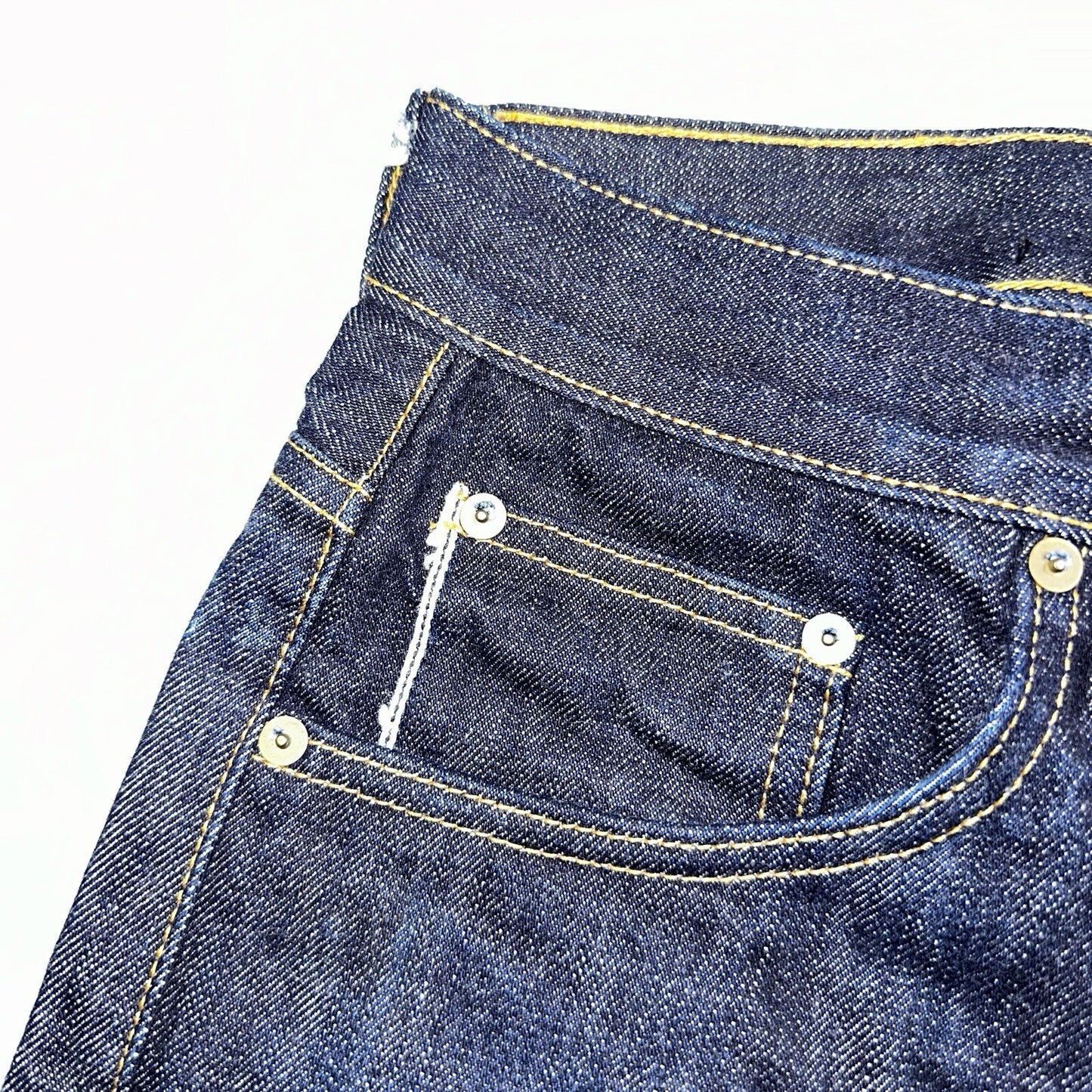 Brave Star Jeans Mens 30x30 Blue Selvedge Cone Denim Dark Wash Button Fly