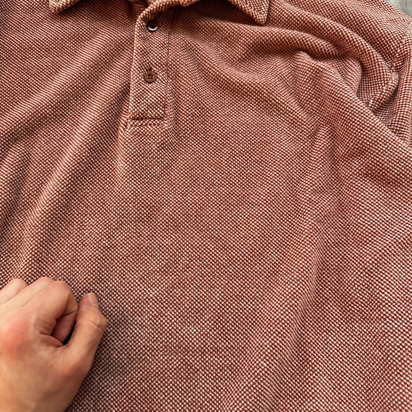 VTG 80s Trader Bay Velour Sweatshirt Sweater Polo Shirt Checker Rockabilly